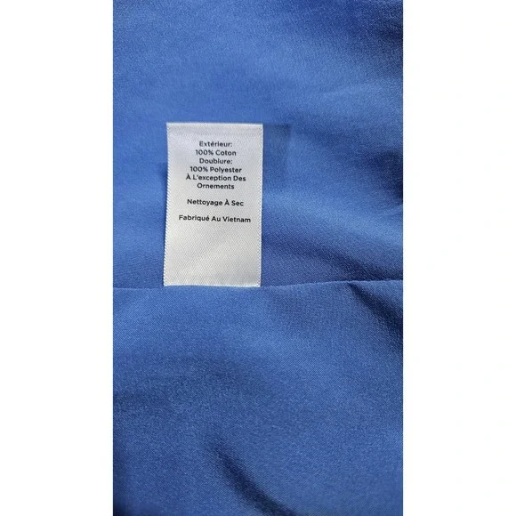 Talbots Tweed Topper Coat Braided Trim Patch Pockets In Blue 4 Petite - Picture 13 of 13